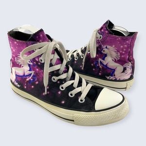 Converse Purple Unicorn High Top Lace Up Sneaker 7